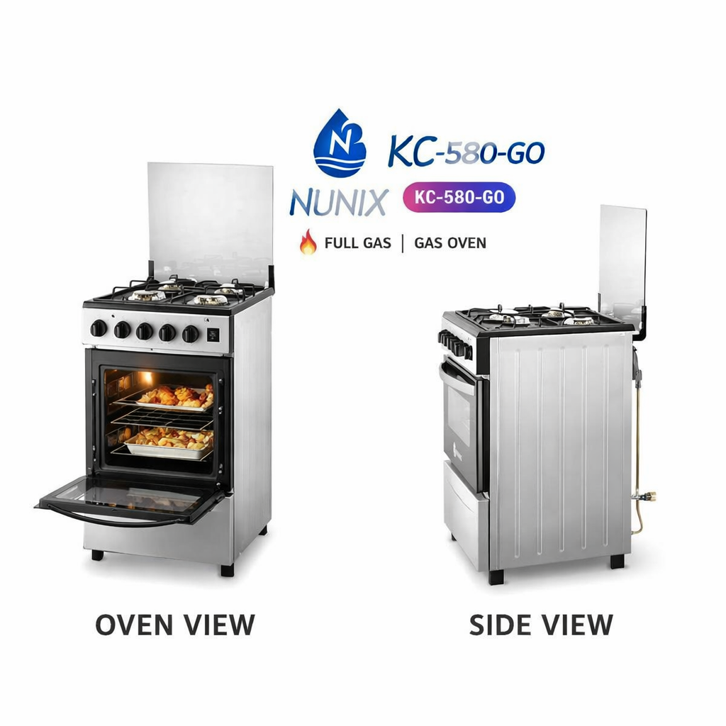 Free Standing 4 Gas Burner With Gas Oven Cooker 50 * 55 * 84cm