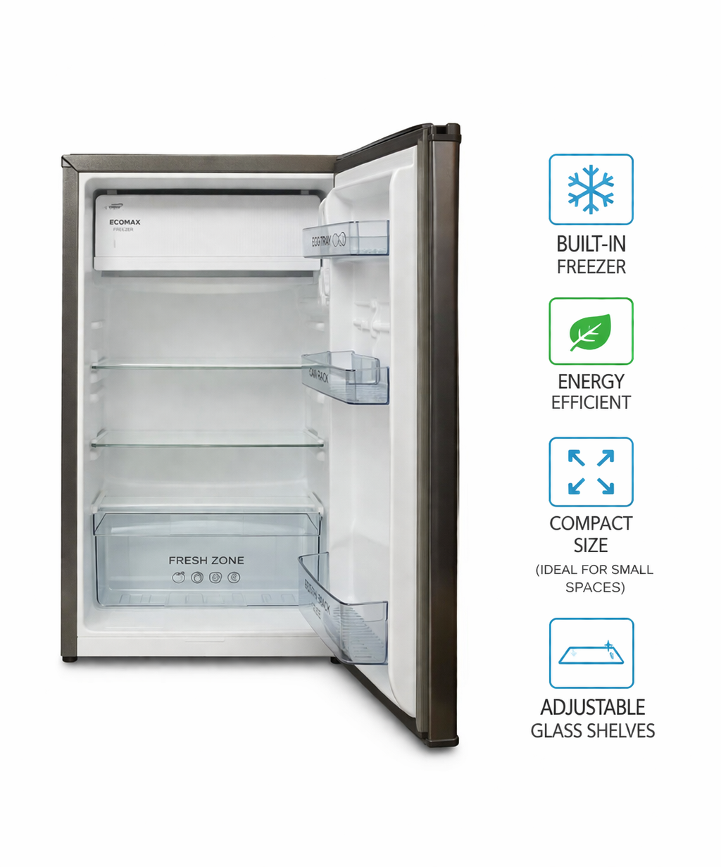 Ecomax Fridge 90L Single Door Energy Efficient