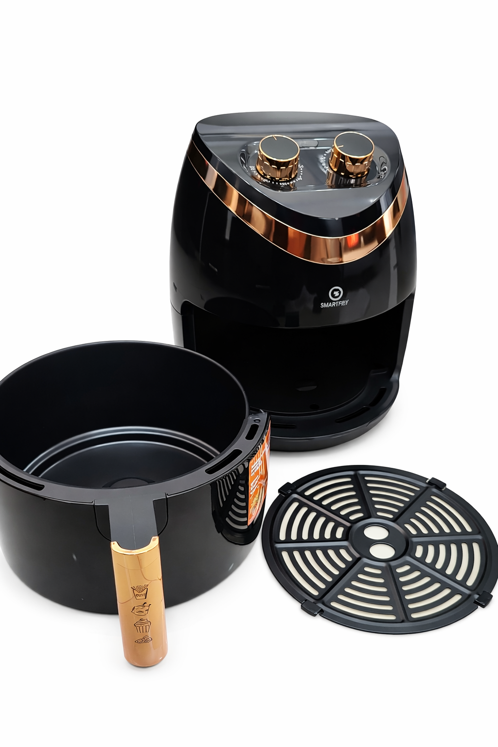 SmartPro 6L Air Fryer Large Capacity Oil-Free Cooker with Adjustable Temperature and Timer SAF-232B