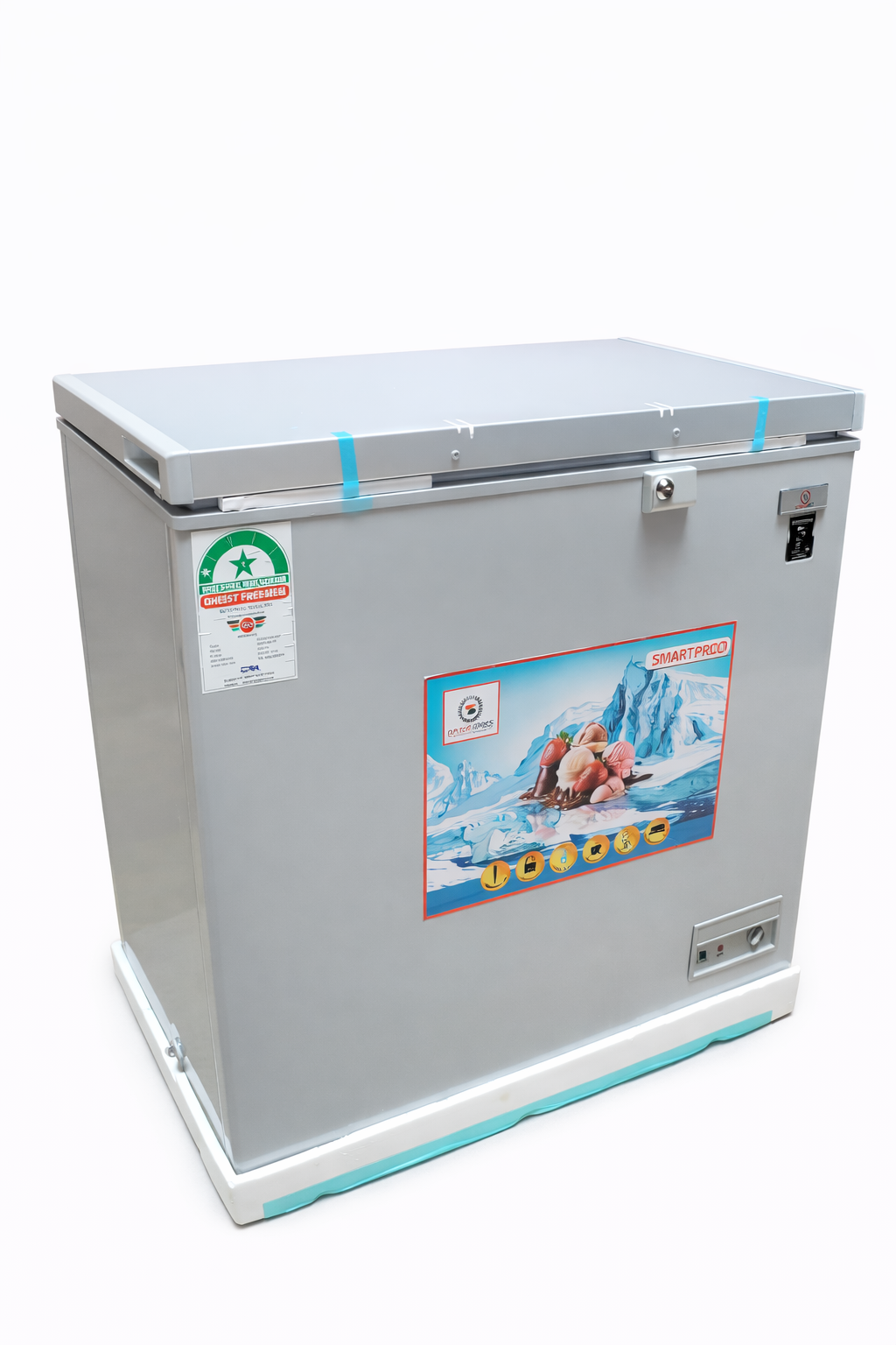 Smartpro Chest Freezer 170 Litres SCF-200-G with Cool Pack, Fast Freezing, Energy Saving, Low Noise