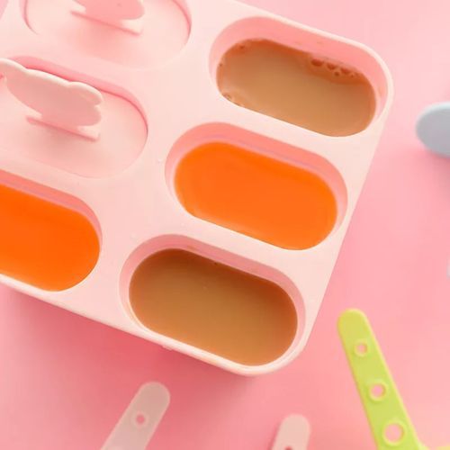 6-piece Set Ice Cream Mold Mould Popsicle Maker Box DIY