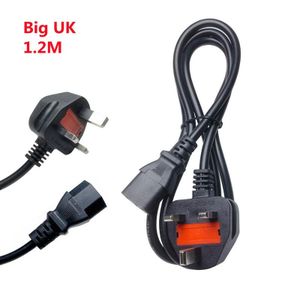 3 Pin UK Power Cord Cable with Fuse for PC Computer Monitor Desktop - 1.5M