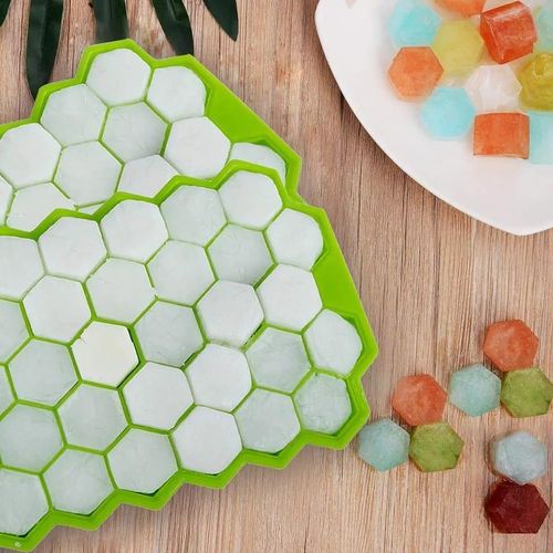 Unbreakable Silicone Ice Cube Maker Tray+Top Cover