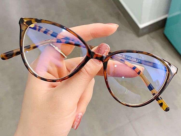 Computer Glasses  Women Men Anti Blue Light Round Eyewear Blocking Glasses Optical Spectacle Eyeglass Anti-blue Light Glasses Men Women Transparent Computer Glasses -