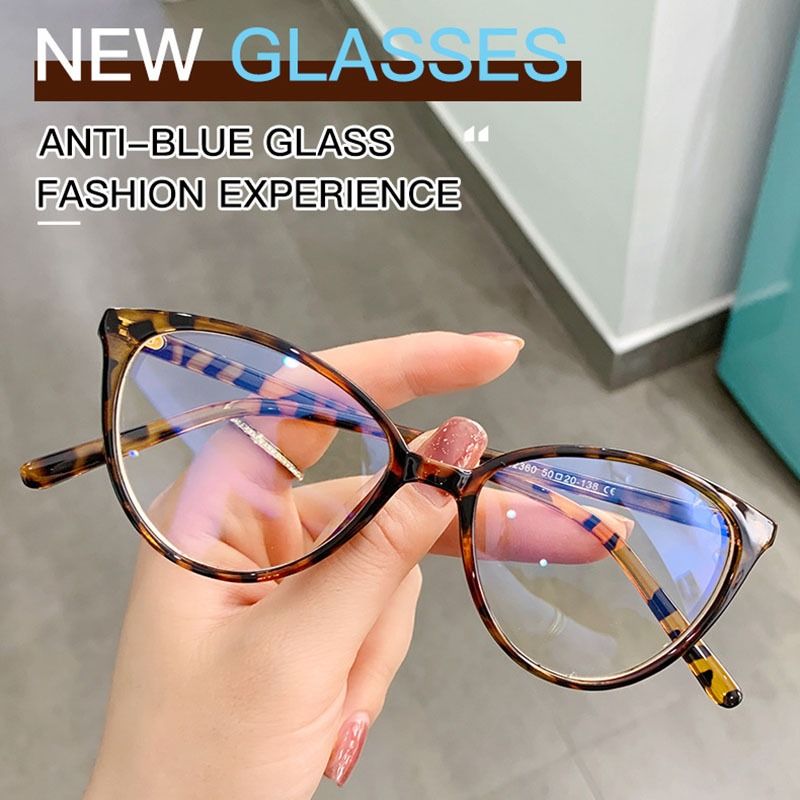 Computer Glasses  Women Men Anti Blue Light Round Eyewear Blocking Glasses Optical Spectacle Eyeglass Anti-blue Light Glasses Men Women Transparent Computer Glasses -