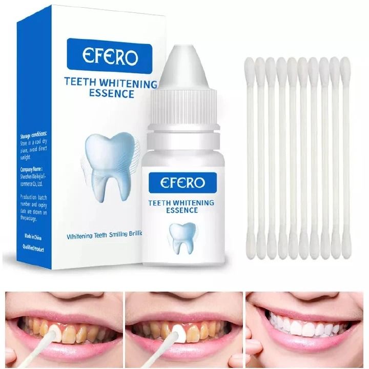 Teeth Whitening Essence Remove Against Dental  Plaque Stains Serum Fresh Breath Oral Hygiene Dental Tooth Cleaning Tools - EFERO-