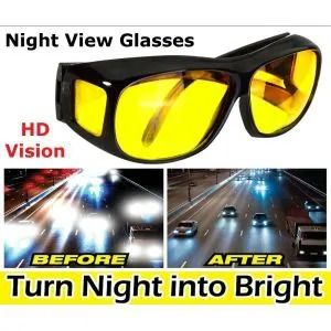 New Classic Anti-Glare Night Vision Goggles Men Women Polarized Yellow Lens Sunglasses Night Driving Glasses UV400  -