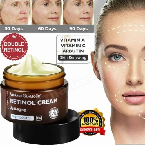 Anti-wrinkle Retinol Face Cream Remove Facial Fine Lines Neck Wrinkles Firming Whitening Moisturizing Brightening Anti Aging Cream New -Vibrant Glamour-