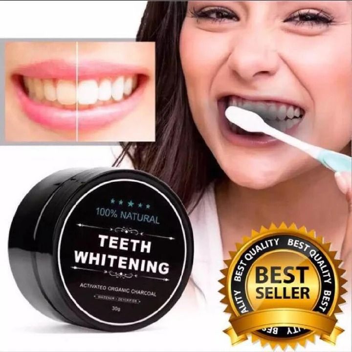 30g Teeth Whitening Powder Charcoal Oral Care Natural Activated Charcoal Dental Whitener Powder Oral Hygiene Whitening Kit-