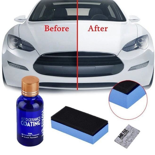 Auto 9H Ceramic Coating Nano Glass Plated Crystal Liquid Hydrophobic Coating Waterproof Polishing Agent Paint 9H Hardness Body Polish Paint Hydrophobic Shine Long Lasting Protection Car Product -