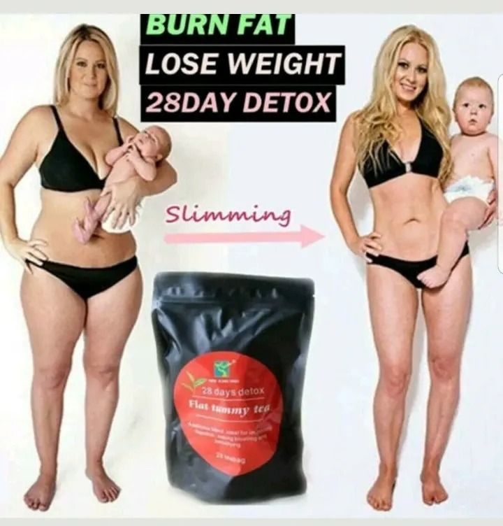 Slimming Tea Flat Tummy Tea Detox Organic Weight Loss Fat Burner 28 Days Tea-