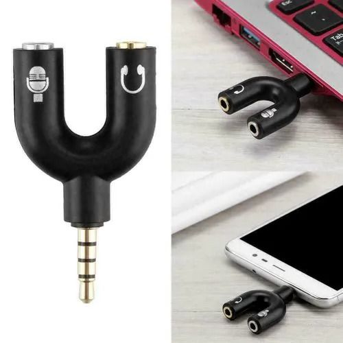 3.5mm Aux Male Audio Converter Headphone Splitter Adapter 1 to 2 Audio Adapter for Earphone Microphone Audio Speaker-