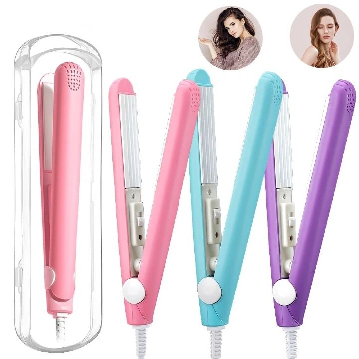 3 in 1 Hair Iron High Quality flat iron Straightening hot comb mini professional hair straightener & Curling Iron Styling Tools -