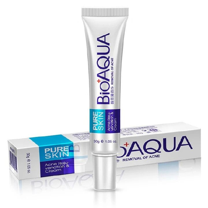 Herbal Acne Face Cream Pimple Scar Remover Gel Oil Control Shrink Pore Pockmark Smooth Acne Marks Facial Cream Skin Care Product - BIOAQUA-