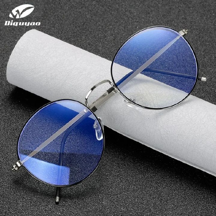 Computer Glasses  Women Men Anti Blue Light Round Eyewear Blocking Glasses Optical Spectacle Eyeglass -