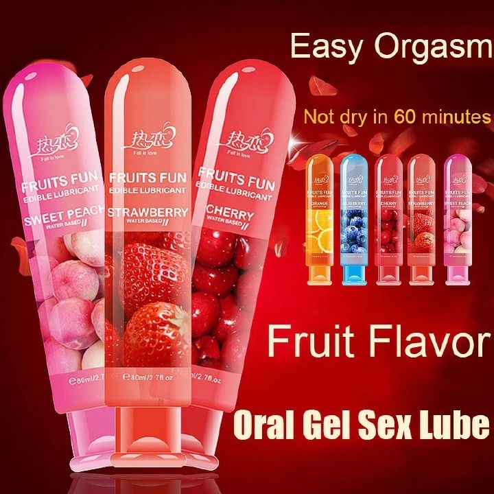 Lubricant For Sex Water-Soluble Lube Women Vagina Lubricants Oil  Erotic Fruity Oral Sex lubricant Sex warm Anal private lubricant Adult sex Sexy Toys Orgasm Gel Adult - Fruits Fun -