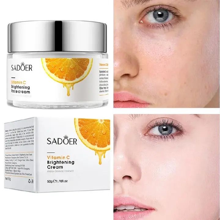 Vitamin C for Face Cream Pigments Dark Spots Removal Firming Facial Cream Lightening Skin Care Products Beauty Health - SADOER -