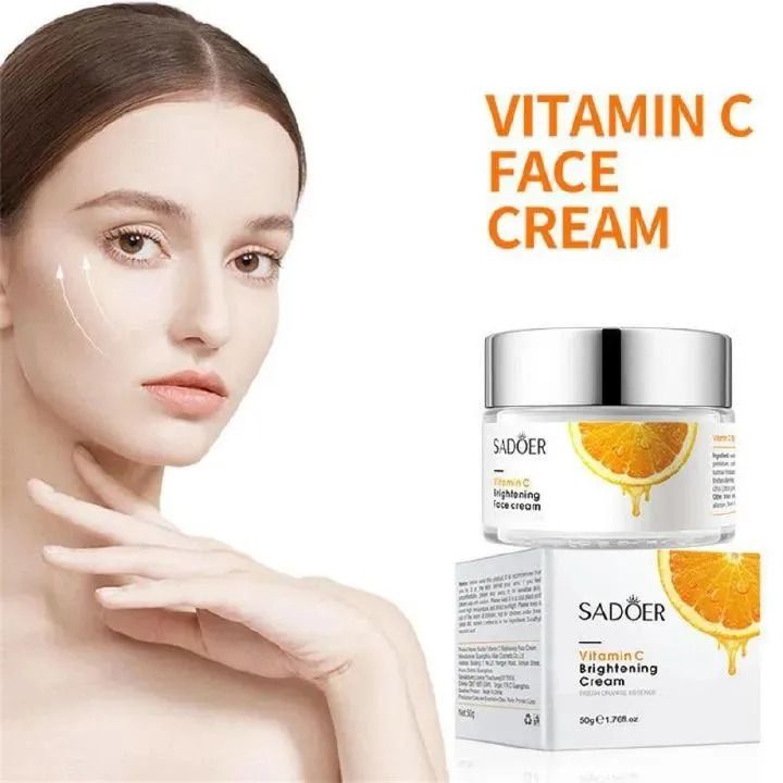 Vitamin C for Face Cream Pigments Dark Spots Removal Firming Facial Cream Lightening Skin Care Products Beauty Health - SADOER -