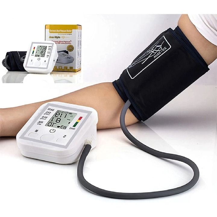 New Blood Pressure Monitor Upper Arm Automatic Tonometer Digital Blood Pressure Meter BP Medical Sphygmomanometer Pulse-