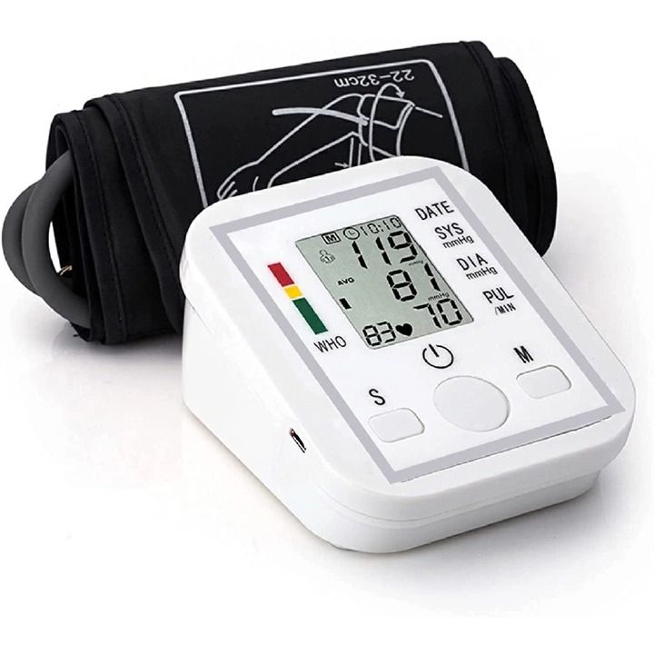 New Blood Pressure Monitor Upper Arm Automatic Tonometer Digital Blood Pressure Meter BP Medical Sphygmomanometer Pulse-