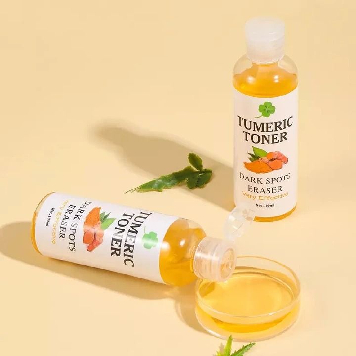 Quick Dark Spots Corrector Serum Tumeric Toner Acne Remover Fade Dark Spots Eraser Skin Care Serum 100ML Toner - MOOYAM - -