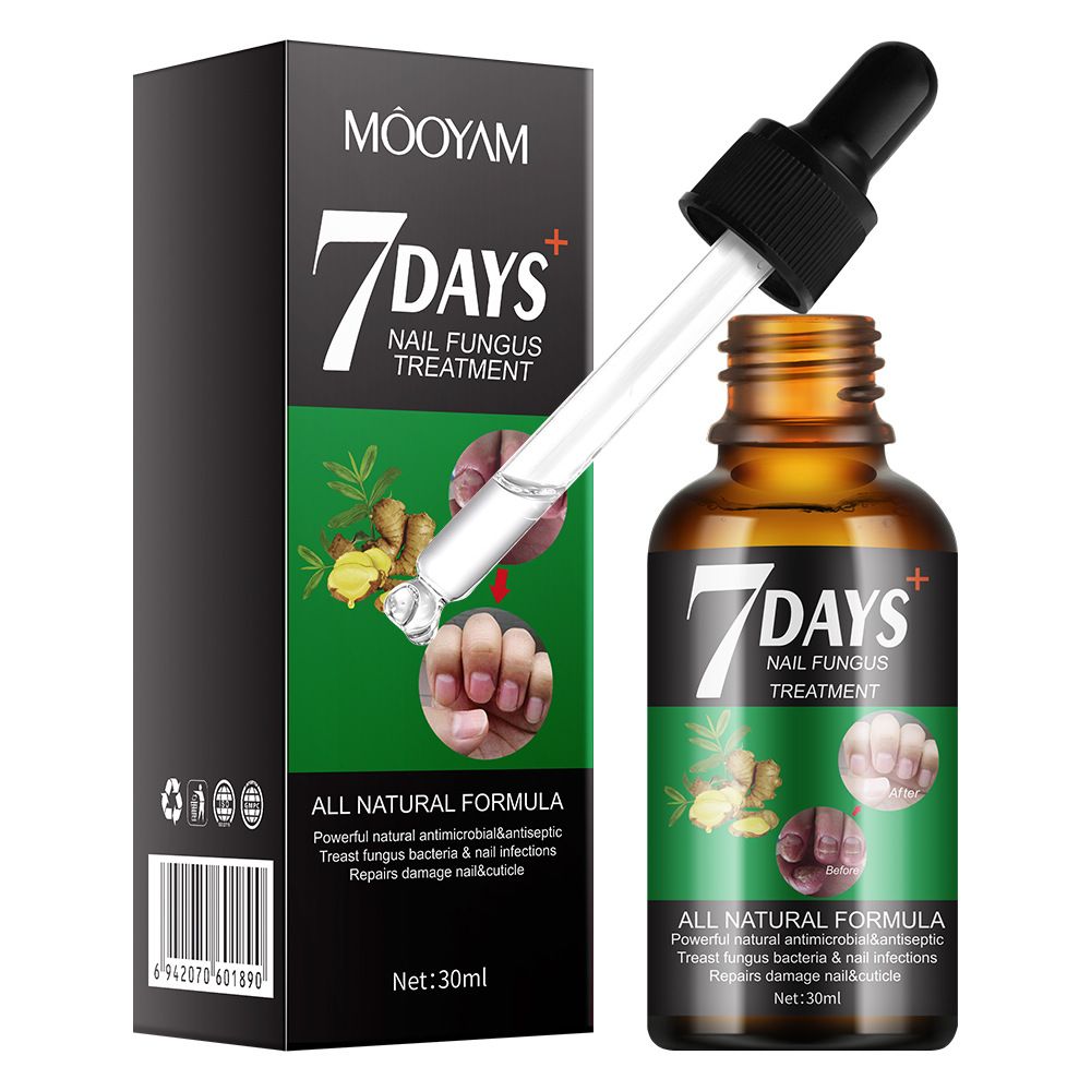 7 DAYS Fungal Nail Treatment Serum Foot Nail Fungus Removal Damaged Nail Repair Gel Anti Infection Paronychia Onychomycosis Foot Nails Care Essence - MOOYAM