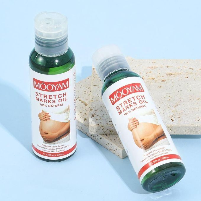 100ML Stretch Mark Removal Oil Belly,Hands,Legs Marks Repairing Pregnancy Obesity Body Marks Removal Scar Moisturizing Repair Anti-Aging Anti-Winkles Cream Increase Skin Elasticity Smooth Firm -MOOYAM