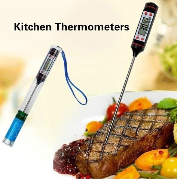 Digital Thermometer Cooking Baking Meat  Food Kitchen BBQ Probe Water Milk Oil Liquid Oven Digital Temperaure Sensor Meter Thermocouple -