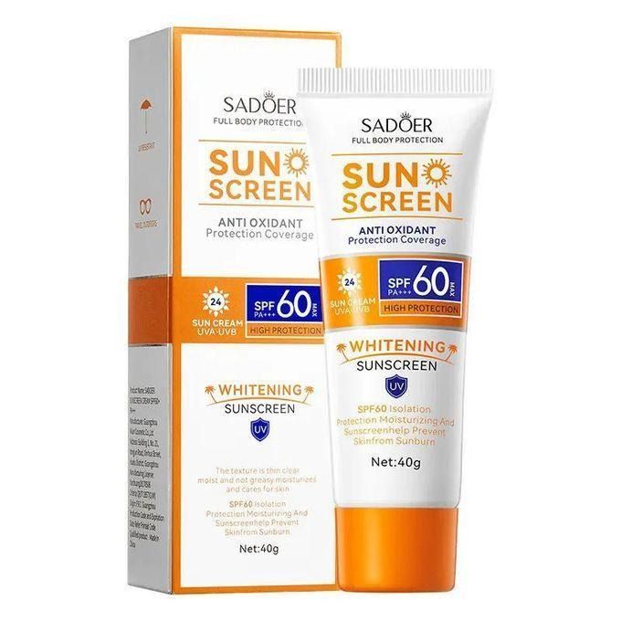 Facial Body Sunscreen Ultra SPF60+ UV Isolation Long Last Protection Whitening Moisturizing Oil Control Sunblock Anti Sun Cream - SADOER -