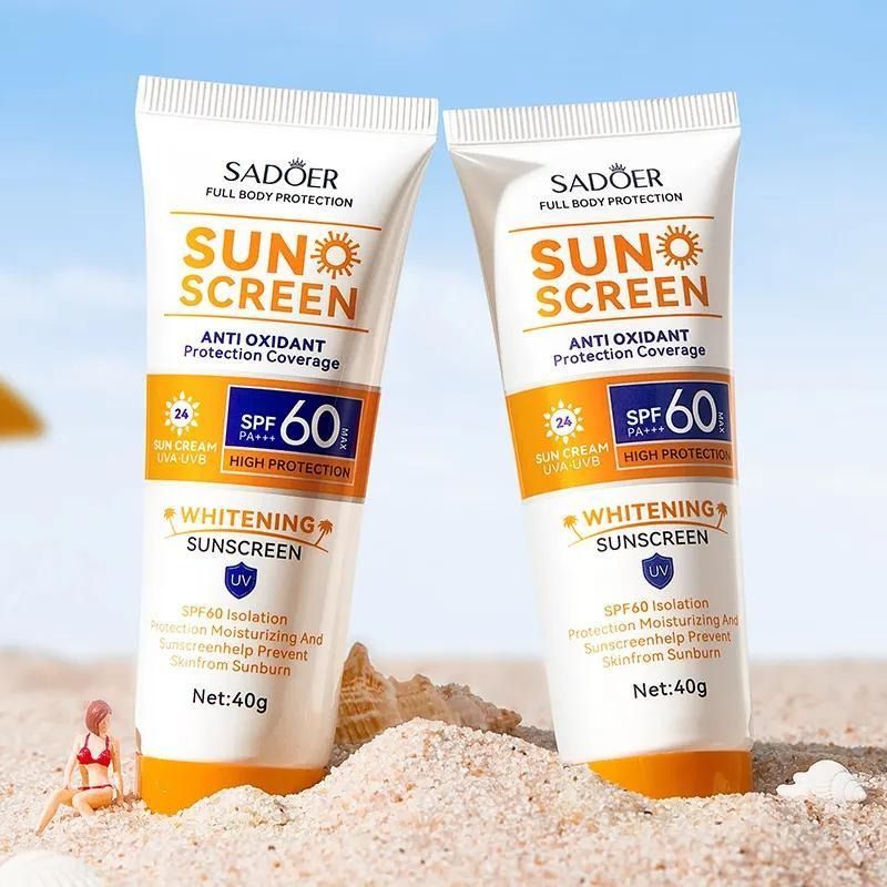 Facial Body Sunscreen Ultra SPF60+ UV Isolation Long Last Protection Whitening Moisturizing Oil Control Sunblock Anti Sun Cream - SADOER -