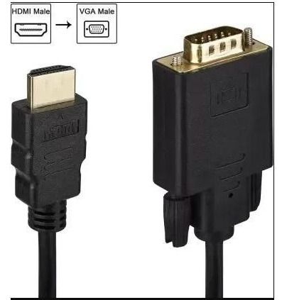 HDMI to VGA  Converter Adapter Connector Line Converter Cable 1.8M 1080P HDMI to VGA Adapter For Desktop Laptop PC TV Monitor Projector -