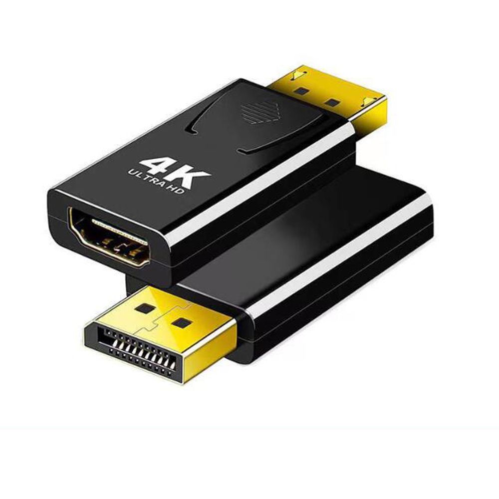 Display Port (DP) to HDMI Converter Adapter 4K Display Port to HDMI-Compatible Adapter Video Audio HD Cable for PC TV Laptop Projector 1piece-