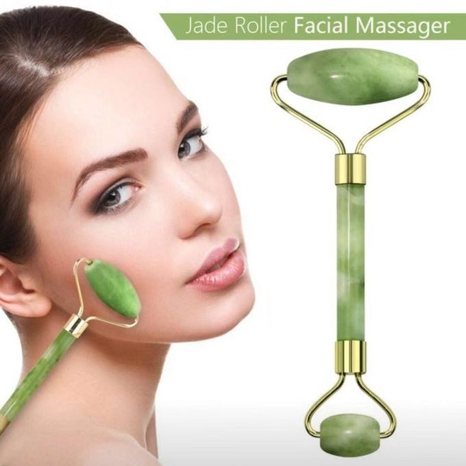 New Jade Roller Face And Neck Massager Anti-age Roller Beauty  Double-ended Massage Stick Face Body Back Foot Massage Roller Facial Liftting Anti-wrinkle Double-end -