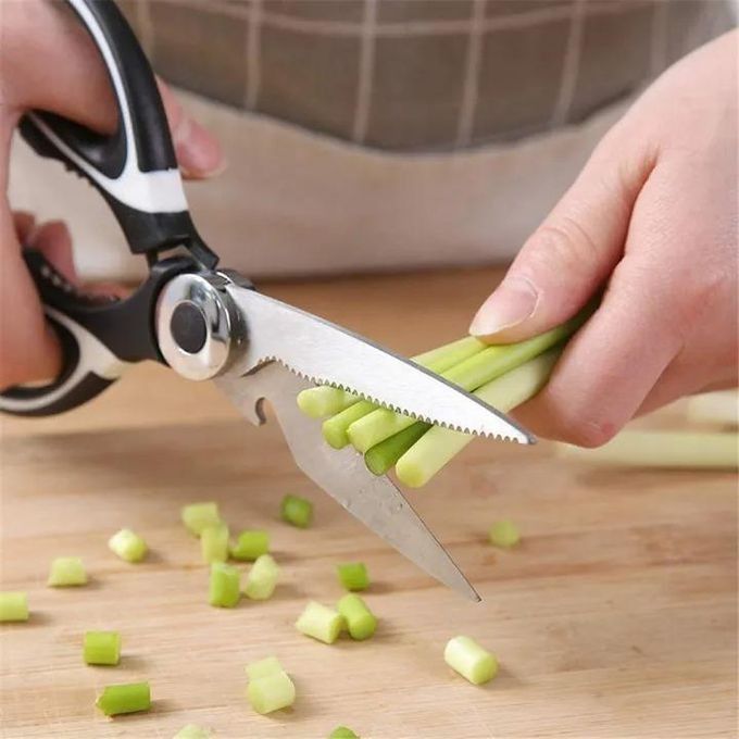 New Kitchen Scissors All Purpose Kitchen gadgets Utensils Stainless Steel Cooking Shears for Cutting Meat Food Fish Poultry General Purpose Scissors Stainless Steel Utility -