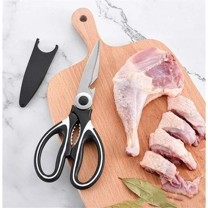 New Kitchen Scissors All Purpose Kitchen gadgets Utensils Stainless Steel Cooking Shears for Cutting Meat Food Fish Poultry General Purpose Scissors Stainless Steel Utility -