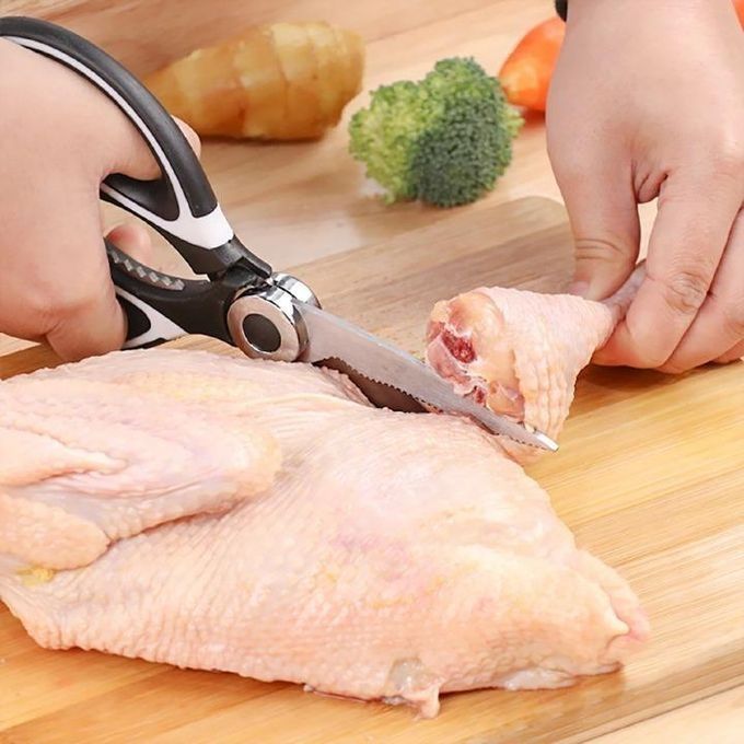 New Kitchen Scissors All Purpose Kitchen gadgets Utensils Stainless Steel Cooking Shears for Cutting Meat Food Fish Poultry General Purpose Scissors Stainless Steel Utility -