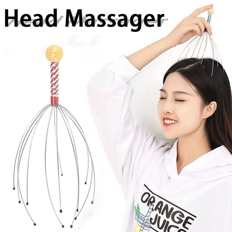 1pcs Head Neck Scalp Massager Massage Octopus Equipment Stress Release Relax Handheld Head Massage Scratcher For Deep Relaxation Hair Stimulation And Stress Relief -