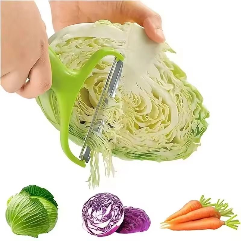 Vegetables Cutter Cabbage Slicer Potato Peeler Vegetable Chopper Cabbage Shredder Fruit Peeler Knife Stainless Steel Knife  Kitchen Gadget Accessories Cooking Tools Wide Mouth -
