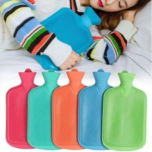 Hot Water Bottle Heating Pad Thick Rubber Hot Water Bag for Menstrual Cramps, Neck and Shoulder Pain Relief, Hot and Cold Therapies, Hand Feet Warmer,  -