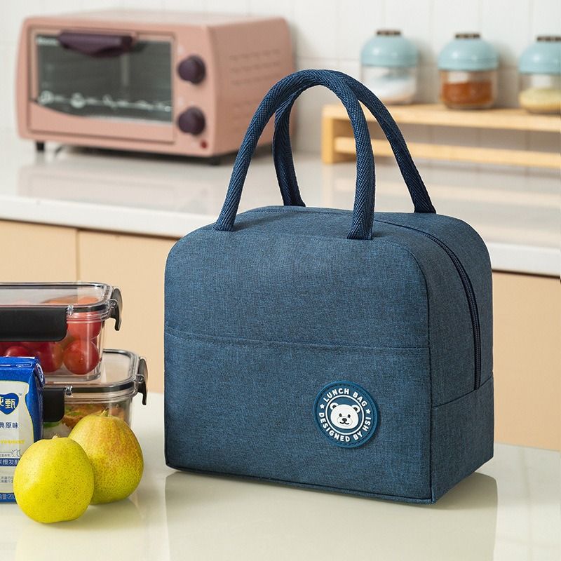 Portable Lunch Bags Food Storage Bag New Style Large-capacity Fresh Cooler Pouch For Office Students Convenient Lunch Box Food Container Bag Thermal Lunch Bags Insulated Freezer Bag Camping Picnic Bag
