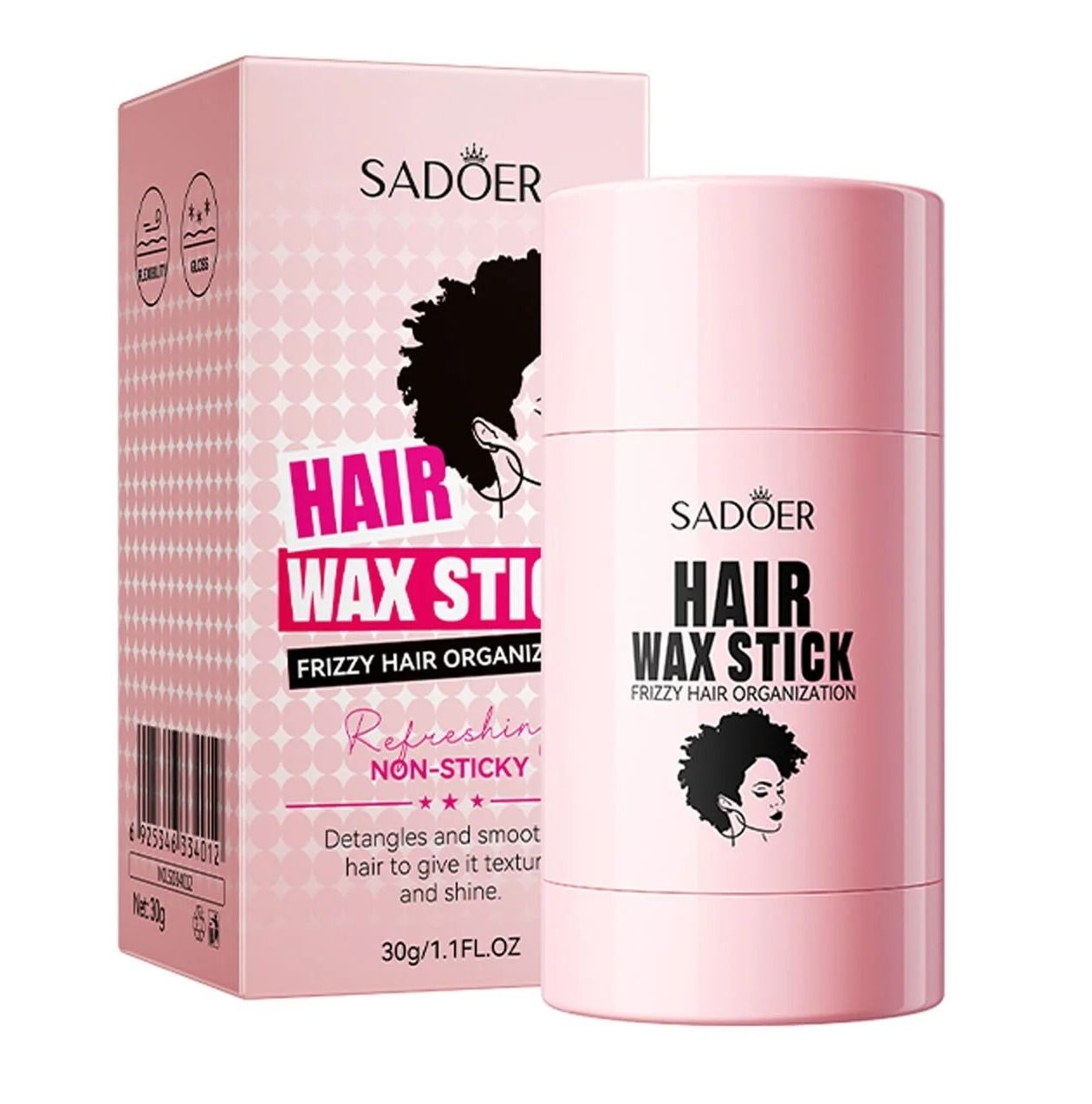 Edge Control Hair Wax Stick For Wigs & Natural Hair Professional Hair Wax Stick Gel Cream Non-Greasy Style Hair Wax Stick For Men Women Broken Hair Artifact-SADOER-