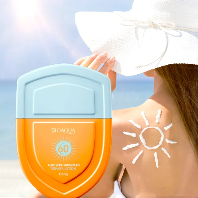 Facial Body Sunscreen Moisturizer Lightweight Non-Greasy Hydrating SPF 60 Refreshing Oil Control Sunblock for Summer & Outdoor Multiple Protection Lotion Cream Long-Lasting Sun Protection -BIOAQUA-