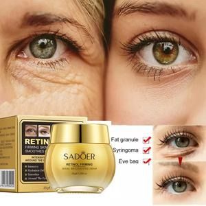 Instant Eye Bag Removal Retinol Cream Eliminate Eye Bags Dark Circles Anti-Wrinkle Firming Skin Fade Fine Lines Puffiness Retinol  Firming Moisturizing Brighten Eye Care Gel -SADOER-