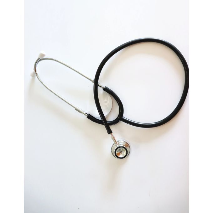 Stethoscope Double Head Professional Cardiology Medical Stethoscope Doctor Medical Equipment Portable Device Student Vet Nurse Medical and Home Use Silver Stainless Steel Stethoscope -