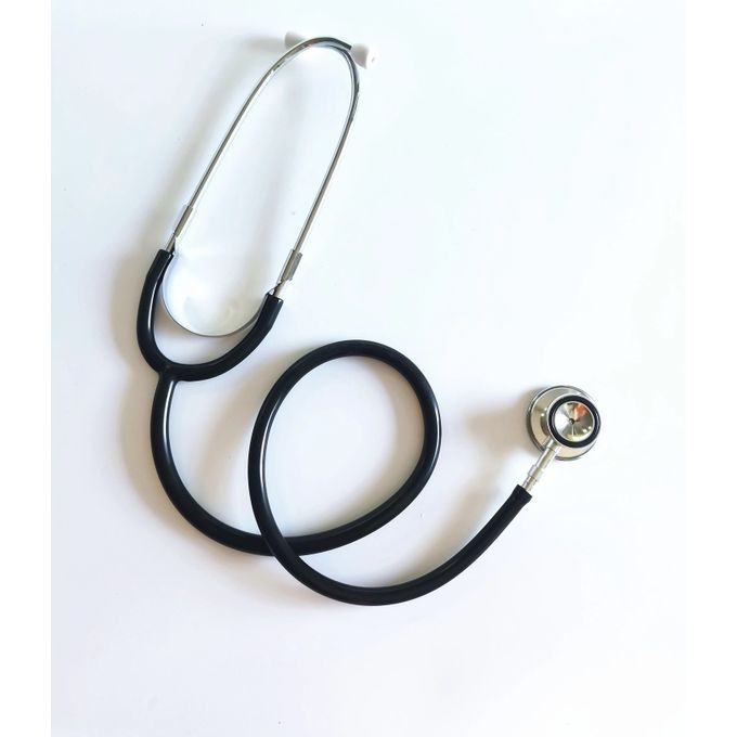 Stethoscope Double Head Professional Cardiology Medical Stethoscope Doctor Medical Equipment Portable Device Student Vet Nurse Medical and Home Use Silver Stainless Steel Stethoscope -