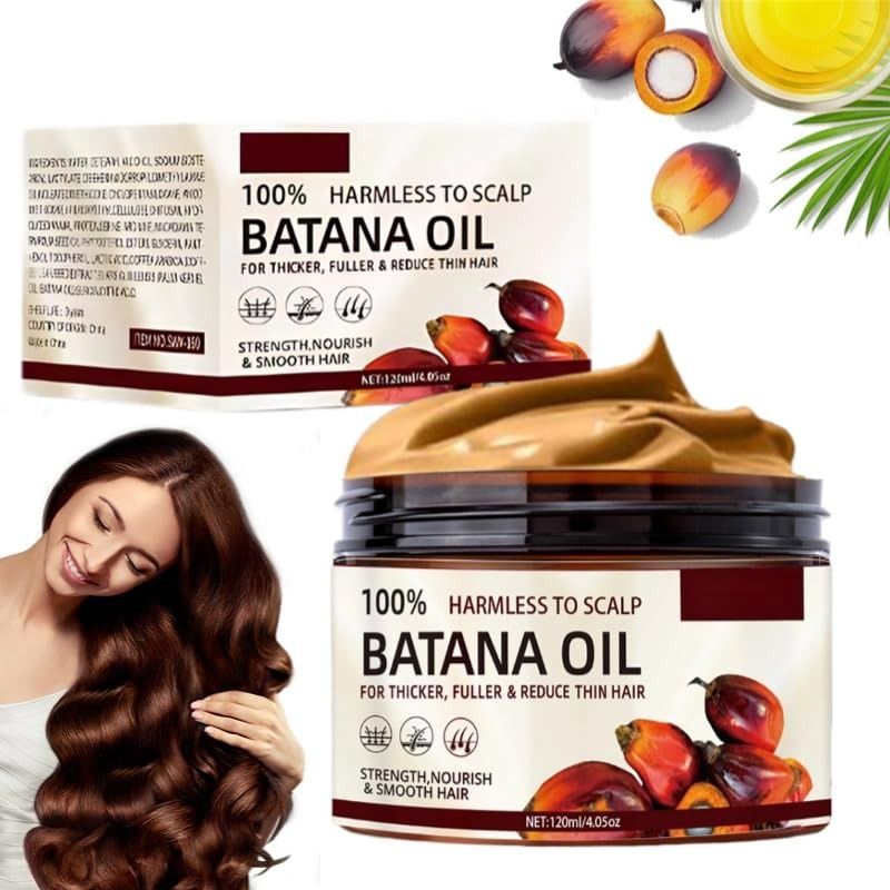 Organic Batana Oil for hair growth 100% Pure And Natural Batana Oil For Treating Hair Loss Anti-Breakage Hair Fast Hair Growth 100% Pure And Natural Batana Oil - SAUVASINE -