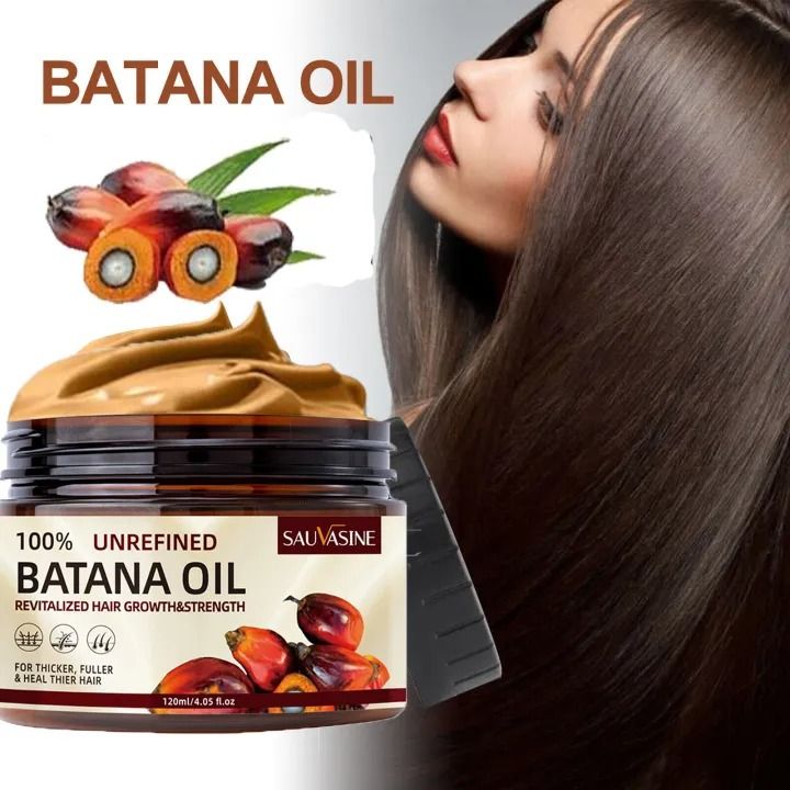 Organic Batana Oil for hair growth 100% Pure And Natural Batana Oil For Treating Hair Loss Anti-Breakage Hair Fast Hair Growth 100% Pure And Natural Batana Oil - SAUVASINE -