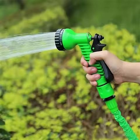 High Pressure Water Gun Car Wash Gardening Multipurpose 7-Way Jet Sprayer Adjustable Nozzle Hose Watering Gun Lawn Hose Irrigation High Pressure Water Gun for Garden Plant Flower Lawn Vegetable-