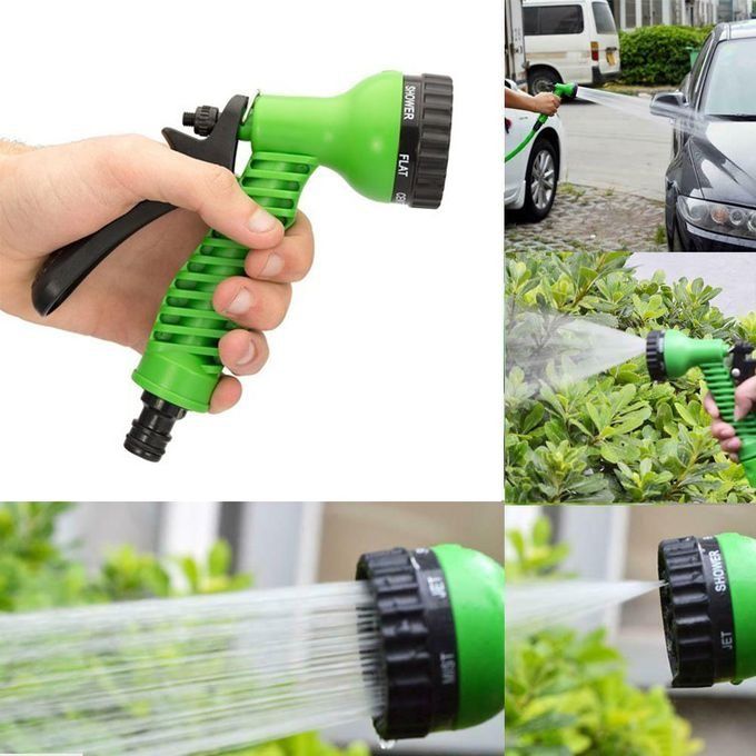 High Pressure Water Gun Car Wash Gardening Multipurpose 7-Way Jet Sprayer Adjustable Nozzle Hose Watering Gun Lawn Hose Irrigation High Pressure Water Gun for Garden Plant Flower Lawn Vegetable-