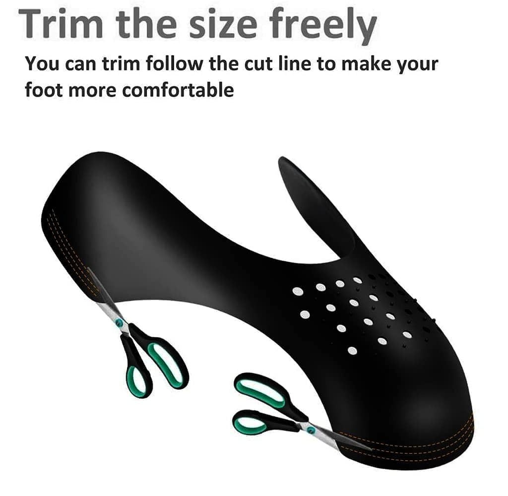 2pcs Shoe Sneaker Crease Protector Shoe Guard Anti-wrinkles Protector Anti-Crease Guard & Defender Sneakers Toe Caps Anti-wrinkle Stretcher Extender Crease Remover Reducer Shoe Shield Inserts